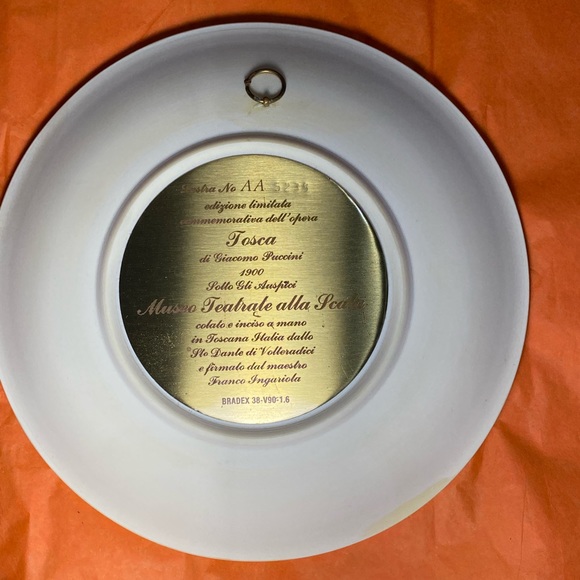 Limited Edition Commemorative Plate of the Opera IL BARBIERE DI SIVIGLIA AA-5378 - Picture 2 of 6